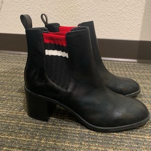 Women’s Black Calvin Klein Booties Size 10